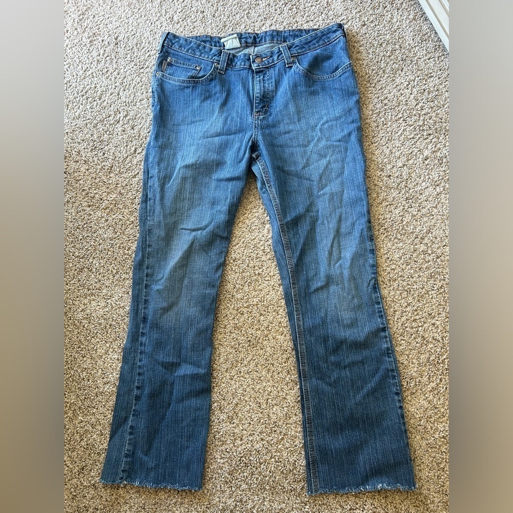 Carhartt Men’s Traditional Blue Jeans Cotton Spandex Outdoor Work Size 34x29 Raw